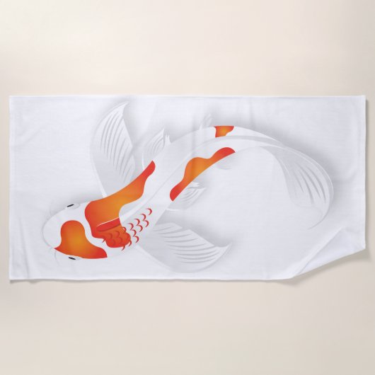 Koi Strandtuch (Vorderseite)