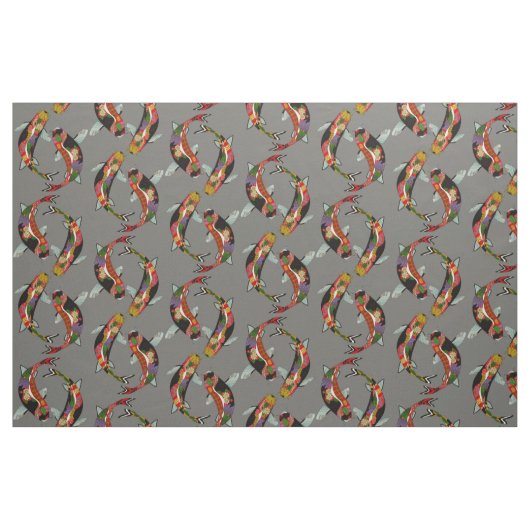 koi Sturm Stoff (Yard (91,4 cm))