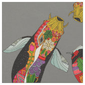 koi Sturm Stoff (Nahaufnahme)