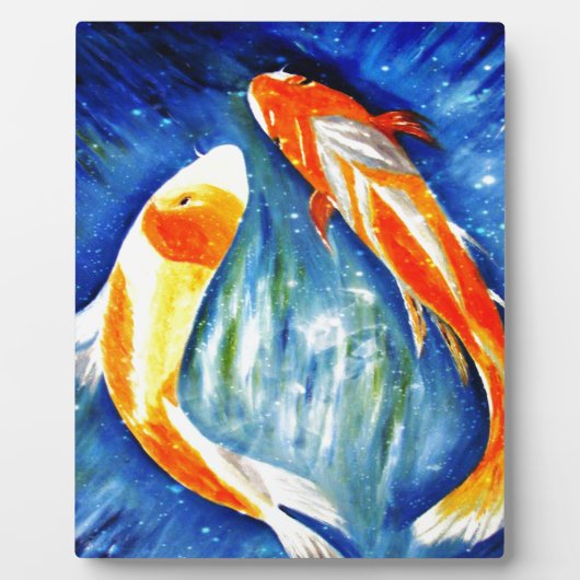 Koi-Tanz Fotoplatte (Vorderseite)
