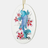 Koi Tätowierung Keramik Ornament (Links)