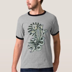 Koi Tätowierungs-inspiriertes T-Shirt