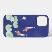 Koi-Teich Blau Case-Mate iPhone 12 Hülle (Rückseite (Horizontal))