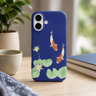 Koi-Teich Blau iPhone 16 Barely There Case