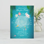 Koi Teich-Einladung Einladung (Stehend Vorderseite)