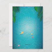 Koi Teich-Einladung Einladung (Rückseite)