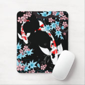 Koi Teich - Frühling - Japaner-Entwurf Mousepad (Mit Mouse)
