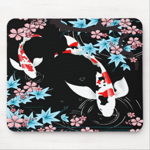 Koi Teich - Frühling - Japaner-Entwurf Mousepad
