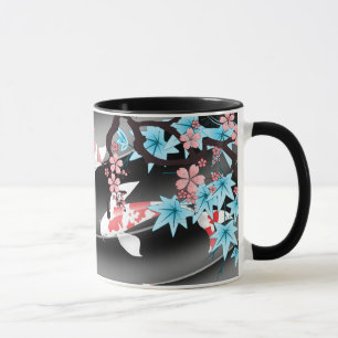 Koi Teich - Frühling - Japaner-Entwurfs-Tasse Tasse