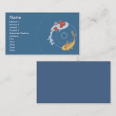 Koi Teich - Geschäft Visitenkarte (Vorne/Hinten)