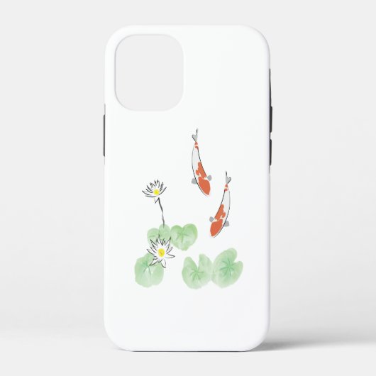 Koi-Teich iPhone 12 Mini Hülle (Rückseite)