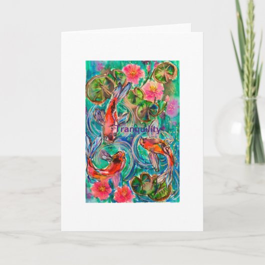 Koi-Teich Karte (Vorderseite)