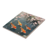 Koi-Teich Kirschblüten Serenität Fliese (Seite)