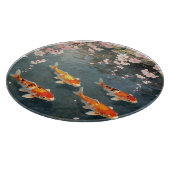 Koi-Teich Kirschblüten Serenität Schneidebrett (Ecke)
