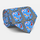 Koi-Teich-Krawatte Krawatte (Gerollt)