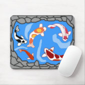 Koi Teich-Mausunterlage Mousepad (Mit Mouse)