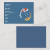 Koi Teich - mollig Visitenkarte (Vorne/Hinten)