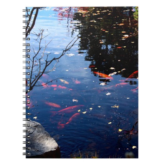 Koi-Teich-Notizbuch Notizblock (Vorderseite)