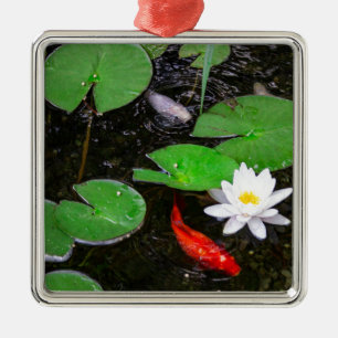 Koi Teich Ornament Aus Metall