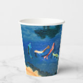 Koi-Teich Pappbecher (Rückseite)