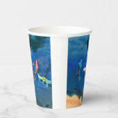 Koi-Teich Pappbecher (Rechts)