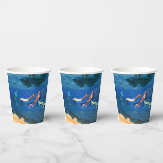 Koi-Teich Pappbecher (Multi)