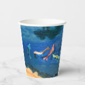 Koi-Teich Pappbecher (Vorderseite)