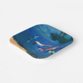 Koi-Teich Pappteller (Gewinkelt)