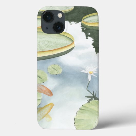 Koi-Teich-Reflektion mit Fisch und Lilien Case-Mate iPhone Hülle (Rückseite)
