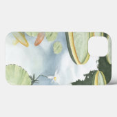 Koi-Teich-Reflektion mit Fisch und Lilien Case-Mate iPhone Hülle (Rückseite (Horizontal))