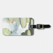 Koi-Teich-Reflektion mit Fisch und Lilien Gepäckanhänger (Vorderseite horizontal)