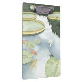 Koi Teich-Reflexion mit Fischen und Lilien Klemmbrett (Rechts)