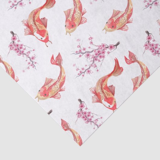 Koi Teich Seidenpapier (Detail)