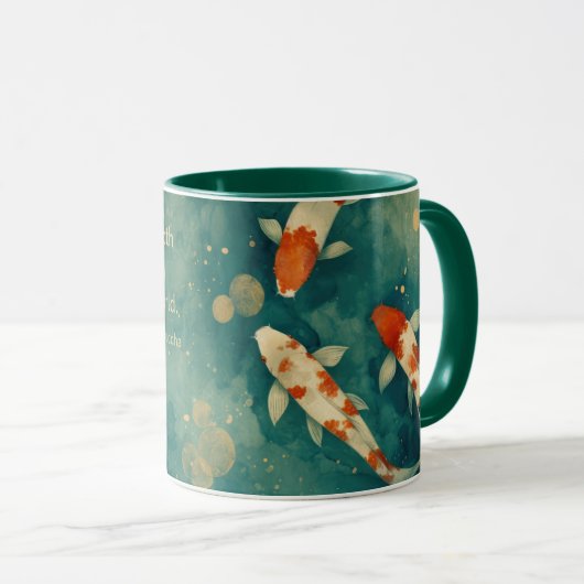 Koi-Teich-Tasse Tasse (VorderseiteRechts)