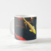 Koi Teich-Tasse vom Notizbuch eines Gärtners Kaffeetasse (Vorderseite Links)