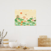 Koi Teich und Wasserlilien Kunst und Kultur Poster (Küche)