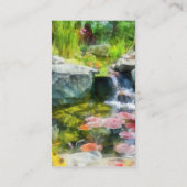 Koi-Teich Visitenkarte (Rückseite)