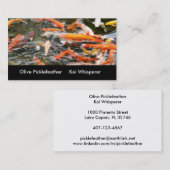 Koi-Teich Visitenkarte (Vorne/Hinten)