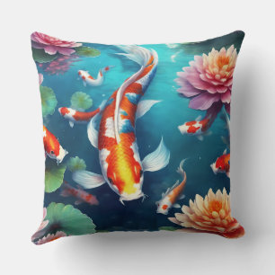 Koi Throw Pillow Kissen