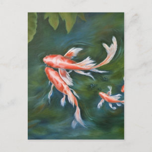 Koi Tranquility Postkarte
