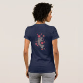 koi UND BLUMEN T-Shirt (Schwarz voll)