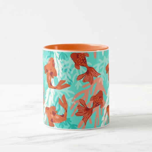 Koi und Goldfish Tasse (Zentrum)