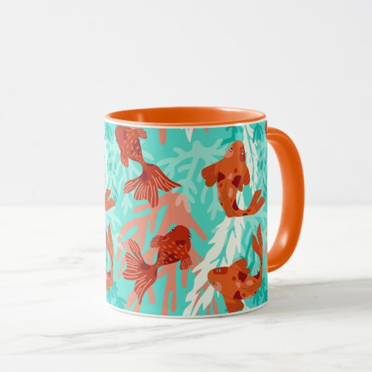 Koi und Goldfish Tasse (VorderseiteRechts)