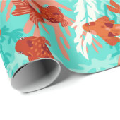 Koi und Goldfish Wrapping Paper Geschenkpapier (Rolleneckpunkt)