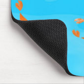 Koi und Kirschblüte Mousepad (Ecke)