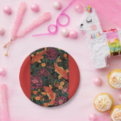 Koi und Pfingstrosen-Pappteller Pappteller (Party)