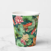 Koi- und Wasserbelüftungspapier Pappbecher (Rückseite)