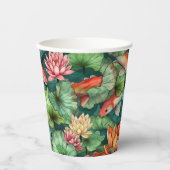 Koi- und Wasserbelüftungspapier Pappbecher (Vorderseite)