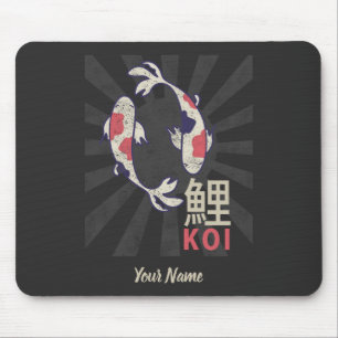 Koi Vintag Nishikigoi Japanischer Karpfen für Aqua Mousepad