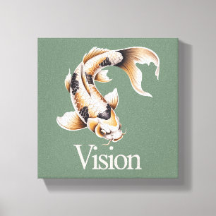 Koi Vision Symbol Bedeutung Wachstum Zen Philosoph Leinwanddruck